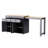 Kitchen Island With Extendable Dining Table , Rolling Kitchen Island With Spice Rack And 2 Drawers,  Kitchen Storage Cart For Kitchen, Dining Room-1625607127