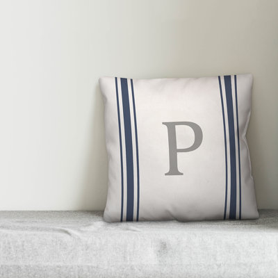 Monogram Square Pillow Cover & Insert