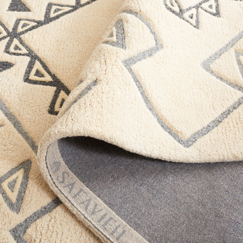 Powell Hand Tufted Performance Geometric Rug, Rectangle 5' x 8'