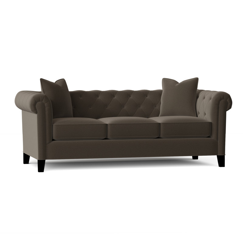 Caspar Upholstered 82'' Sofa, Gypsy Vintage Performance Microfiber