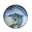 Obsidian Glass Abstract Charger