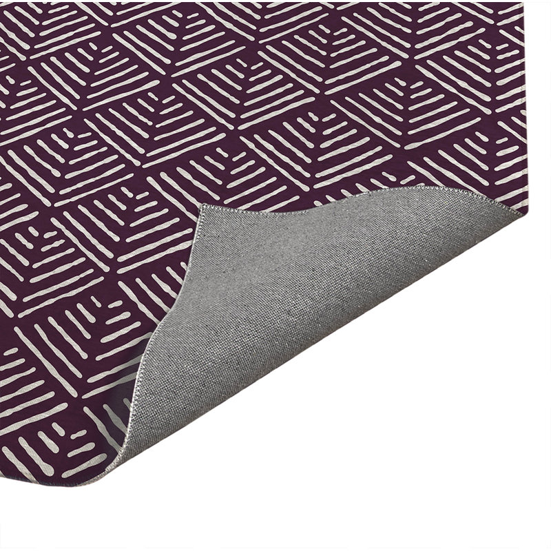 Paillasson Tribal Dreamer, Aubergine, L 48 po x L 72 po