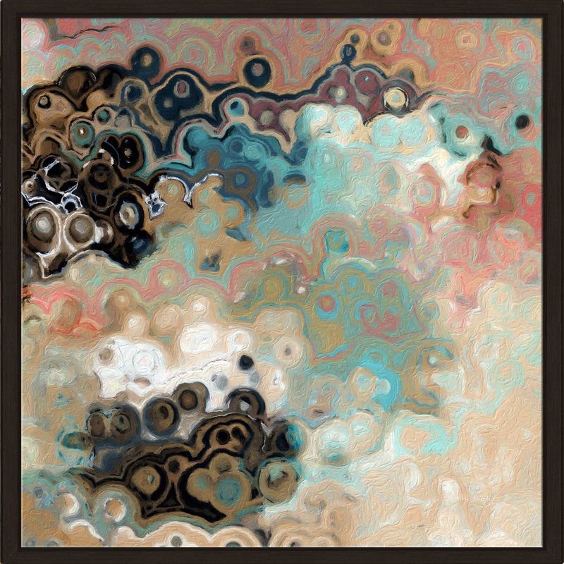 Acts 18: 9 Speak par Mark Lawrence - Peinture, Cadre flottant espresso, H 39,5 po x l 39,5 po x P 2 po