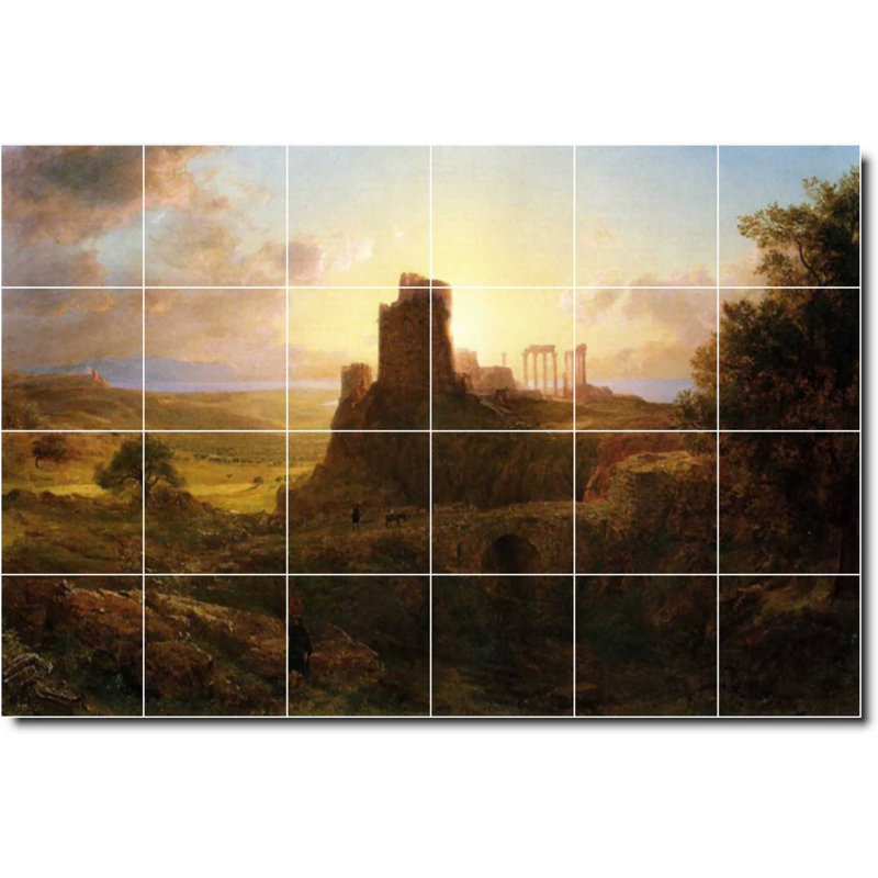 Carreau de céramique décorative 36 po x 24 po 6 po x 6 po, Historique 01785
