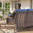 Simino 6-Piece Outdoor Wicker Patio Rectangle Metal Fire Pit Table Conversation Set With Swivel Gliders And Ottomans-1842940330-1842940331-1842940335
