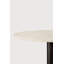 Blend dining table - varnished Microcement top - Off White - Dark Bronze base - round 70/70/76-1808693214