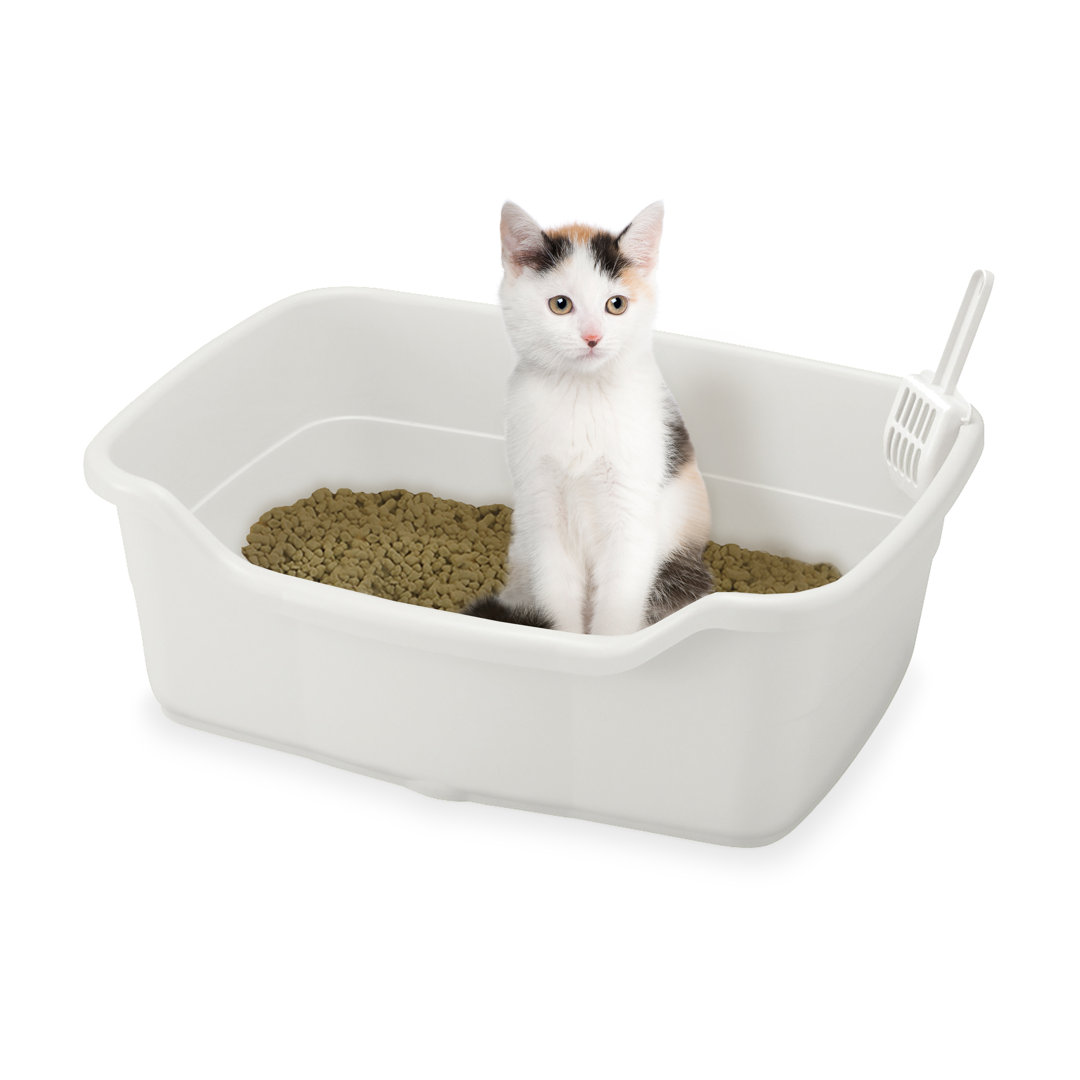 Plastic Litter Box with Scoop Richell
