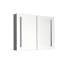 40In. W X 30 In. H LED Large Rectangular Aluminum Alloy Surface Mount Medicine Cabinet With Mirror