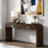 Faelina 60" Wood Console Table with Drawers– Handcrafted Elegance with Sleek Curves-1126462363-1128864717