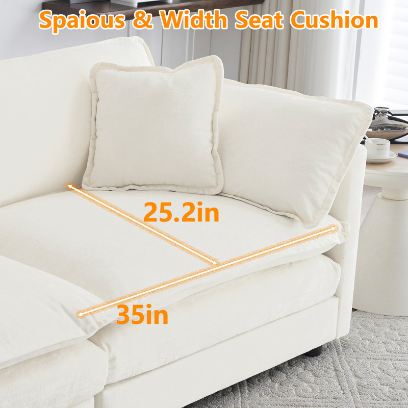 Ensemble de salon, canapé en chenille, pour le salon, Beige