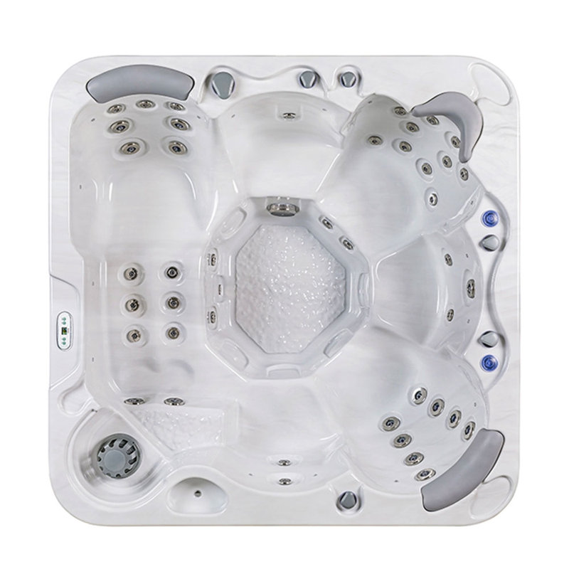 Buenospa Jersey 6-Person Square Hot Tub with 46 Jets