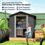 Brinisha 16 ft. W x 0.9 ft. D Galvanised Steel Steep Slope Garden Shed