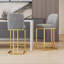 Ensemble de 2 chaises de bar de style moderne avec une conception simple, des tabourets hauts confortables au design créatif et des chaises de salle à manger flexibles convenant aux bars, aux restaurants ou aux comptoirs de cuisine