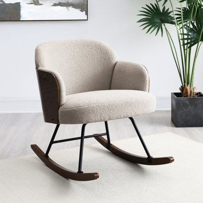 Chaise berçante rembourrée Muthu Boucle
