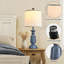 Ensemble de 2 lampes de table Modern Farmhouse pour chambre à coucher et salon, table de chevet et lampes de table de bout avec abat-jour en tissu, douille E26, ampoule non incluse