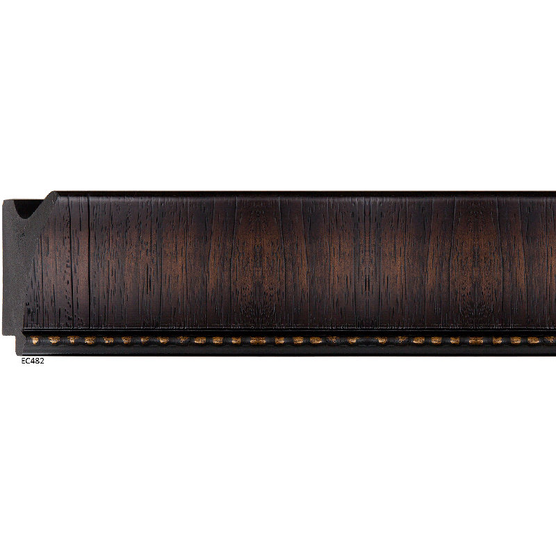 Marco Polo Rectangle Beveled Wall Mirror, Walnut, 34" x 28"
