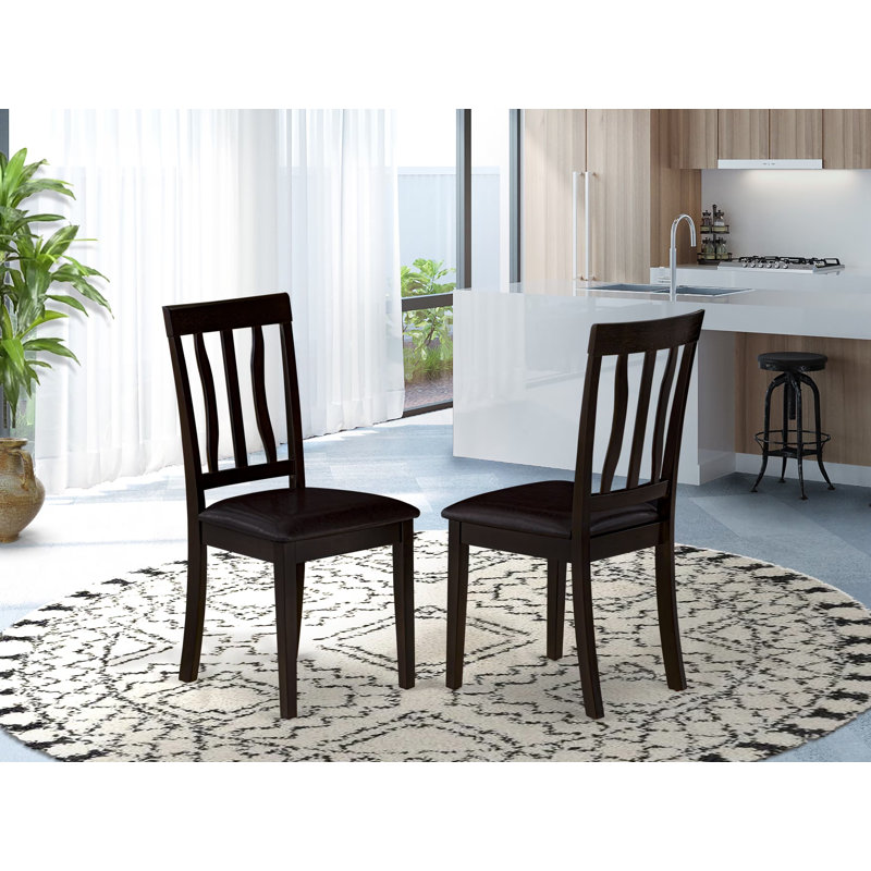 Slattery 18'' H Upholstered Side Chair, Buttermilk Cherry/Linen