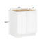 Armoire de base modulaire moderne en bouleau blanc avec structure étroite et quincaillerie à fermeture en douceur, disposition flexible pour les cuisines et espaces polyvalents-122259477-123572250