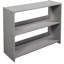 Lit mezzanine simple gris avec une armoire et une tablette efficaces. Fabriqué en bois massif. Économisez de l'espace et restez organisé. Barrière de sécurité complète pour. Pas de sommier requis. Espaces de rangement spacieux. Bois massif