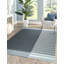 Tapis contemporain en laine et coton tissés à plat Shenae-783770641