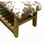 Banc de rangement rembourré Rego