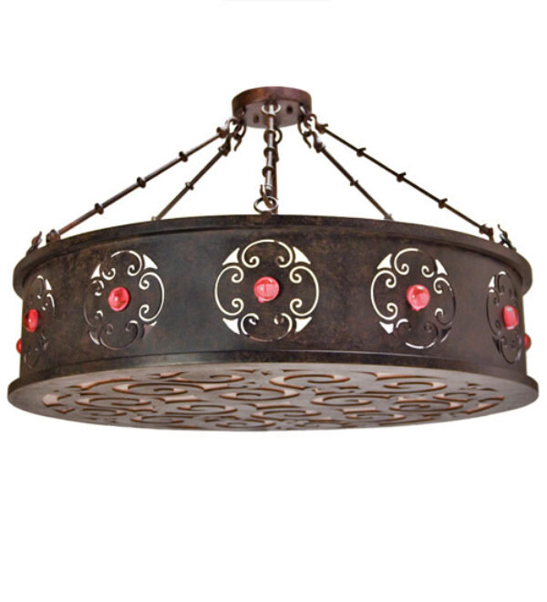 Julianne 6 - Light Semi Flush Mount, Coffee Bean