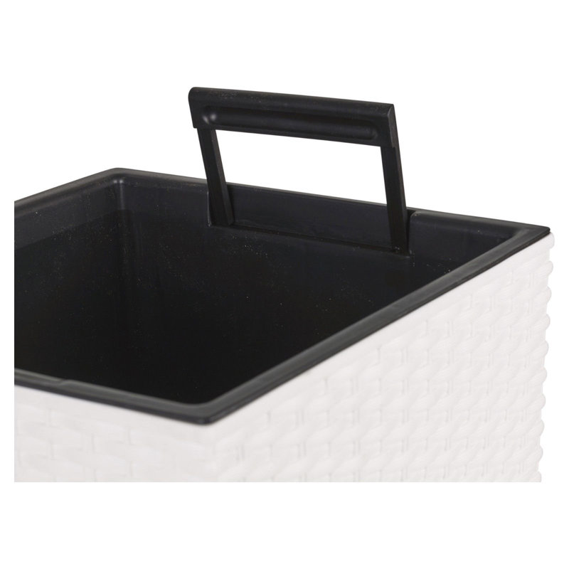 Pot Planter, White, 50cm H x 27cm W x 27cm D