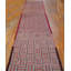 Rare Pair Of Colorful Jewel Tones Antique American Folk Art Basket Weave Design Hooked Hallway Runner Rugs