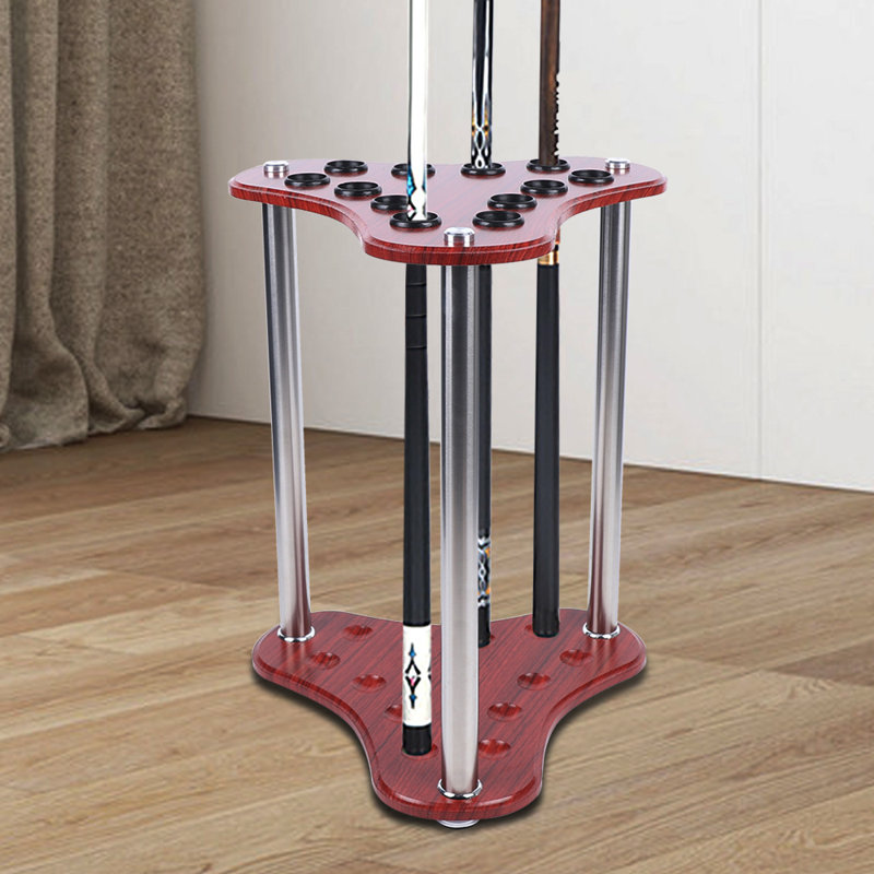 Porte-queues de billard triangulaire 12 trous, porte-queues de coin, porte-queues de billard sur pied