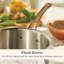 Anolon EverLast Tri-Ply Clad Saucepan with Lid, 3-Quart, Bronze