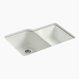 Executive Chef™ 33" L x 22" W Undermount Kitchen Sink with 4 Oversize Faucet Holes