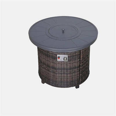 Aluminum propane outdoor fire pit table