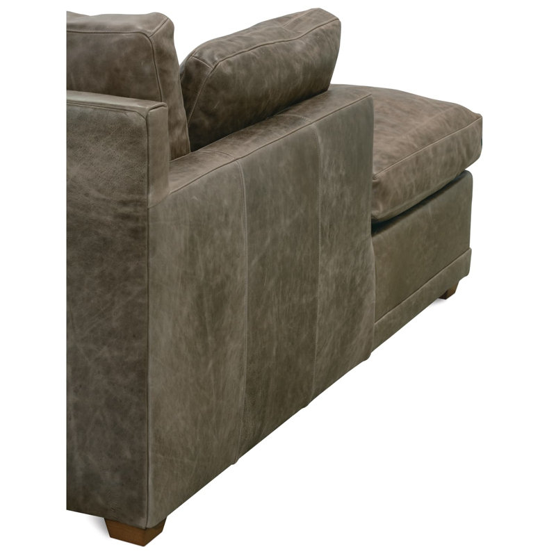 Sylvie 2Piece Leather Sectional, Left Hand Facing