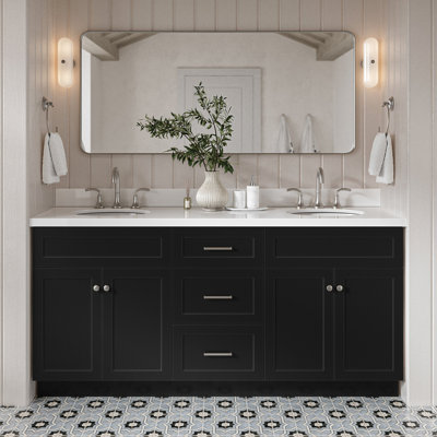 Ensemble de meuble-lavabo double 73 po Hamlet