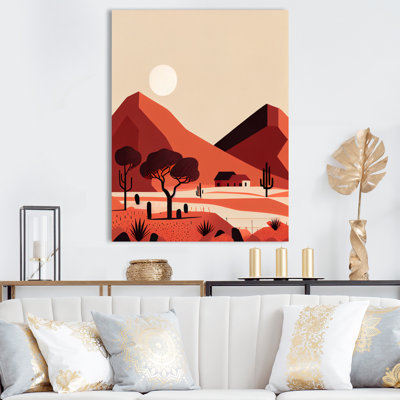 «Yeal Full Moon over Terra Cotta Mountains I», reproduction sur toile