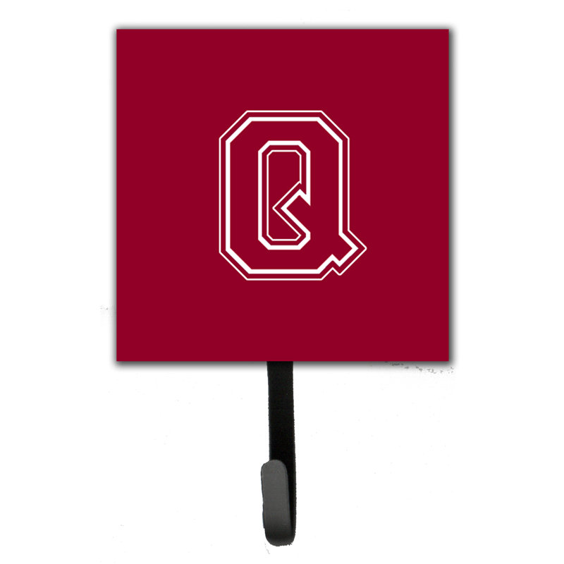 Porte-laisse de monogramme et crochet mural, Q