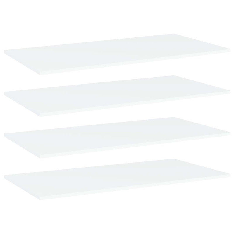Tablettes flottantes étagères murales, Blanc, H 0,6 po x l 23,6 po x P 19,7 po