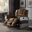 Fauteuil inclinable standard en cuir véritable d'une largeur de 35,4 po à dégagement zéro