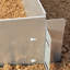 Ameliasburg 35.56cm H x 254cm W Silver Metal Lawn Edging