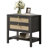 Pomodoro Rattan Nightstand With 2-Drawer And 1 Open Shelf-745178072-758447900