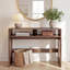 Console de 40 po avec rangement ouvert, vestibule et canapé Rodney