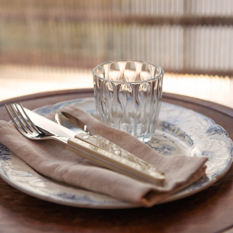 Bistrot Solid 4 - Piece Stainless Steel Flatware Set - Service for 1, Orange