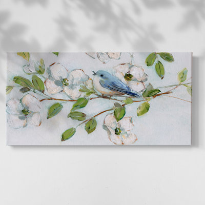 Printemps l'arrivée II - Toile tendue avec châssis encadré - Prêt à être accroché