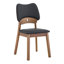Ensemble de table à manger ronde extensible et chaises rembourrées, peu encombrant-1158155096-1158155097
