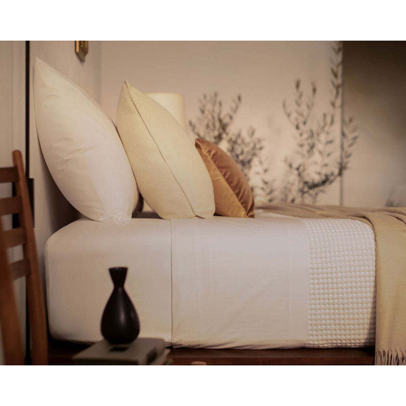 Classic Percale Sheet Set, White, King Sheet Set with 2 King Pillowcases