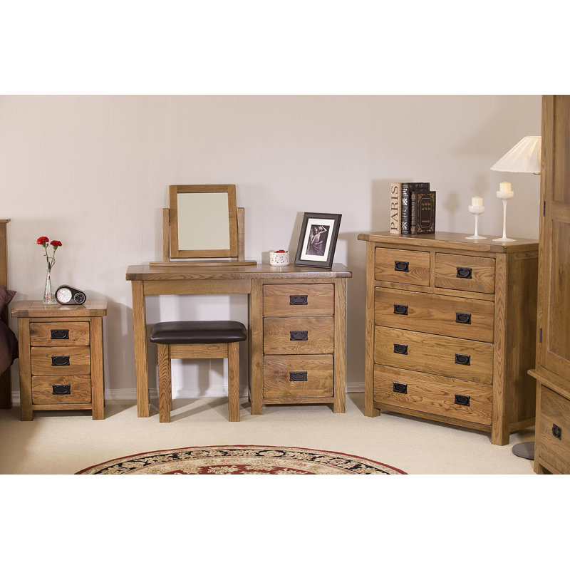 Wood Flat Floor Mirror