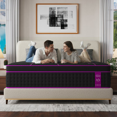 12''/14''Medium-Firm Hybrid Mattress With Gel Memory Foam Bed In A Box