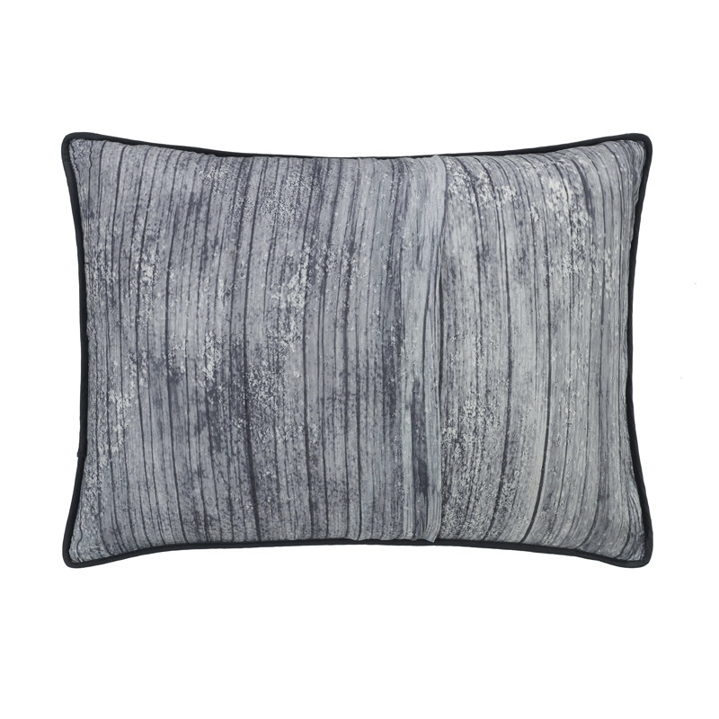 Gray Cotton Full Quilt Set with Bear Design