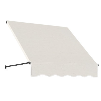 Awntech Santa Fe Acrylic Fabric Fixed Awning with Iron Rope Arms