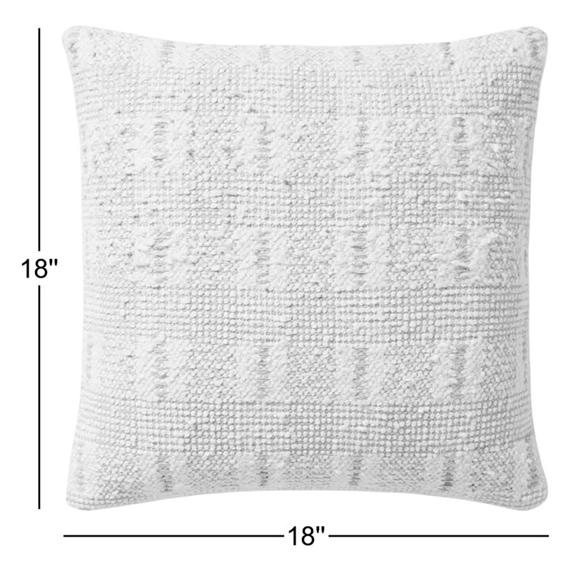 Loloi Throw Pillow, Ivory/Rust Geometric, Pillow Cover Only - No Insert
